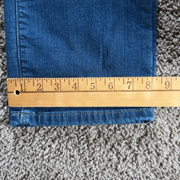 LL Bean Classic Fit fleece lined denim Jeans Blue 18 Petite Warm Winter outdoor - Picture 11 of 12